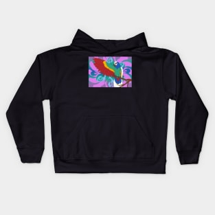 Colorful Parrot Kids Hoodie